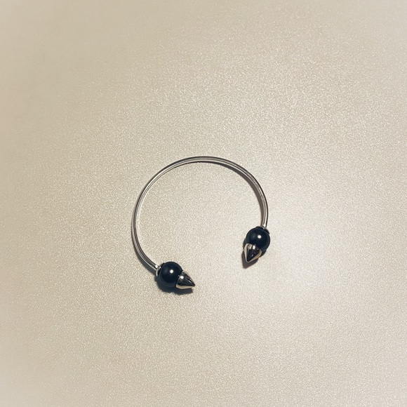 Stella & Dot Silver Spike Pearl Cuff - Picture 2 of 2